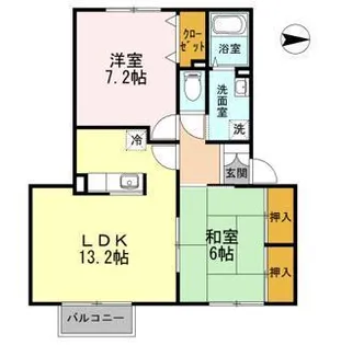 パセオイシイ【1階】の間取り