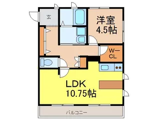 メゾン・ド・サローネ【1階】の間取り
