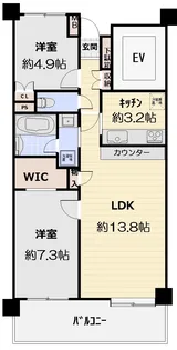 ガーデンハイツ調布・柴崎【2階】の間取り