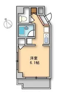 コスモリード人形町【5階】の間取り
