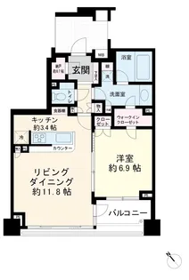 藤和シティホームズ初台【4階】の間取り