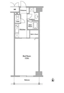 ラクラス麻布十番【2階】の間取り