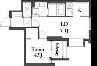 N s one S+大森西【4階】の間取り
