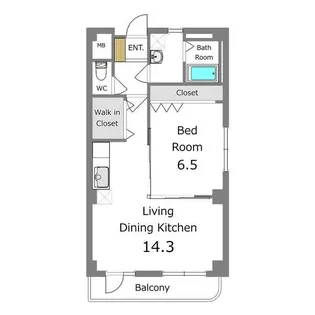 あさひレジデンス【4階】の間取り