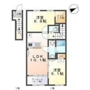 Plaine掛尾の間取り