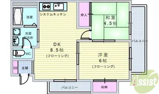 サンコーポ【3階】の間取り