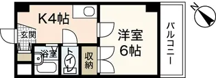 コーポエコード【4階】の間取り