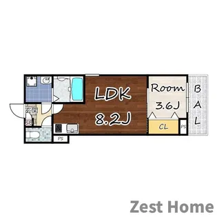 ジーメゾン立花プレイズ【3階】の間取り