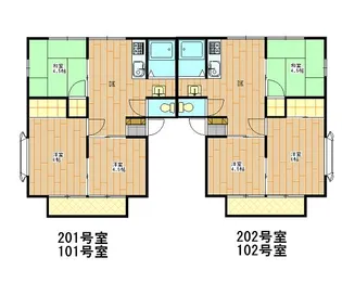 ペルシェル【2階】の間取り
