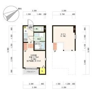 ハーモニーテラス高砂VII【1階】の間取り