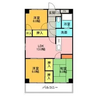 プロミネント四日市【3階】の間取り