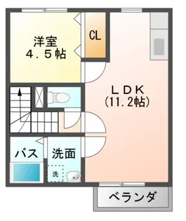 セジュールフェルテ【2階】の間取り