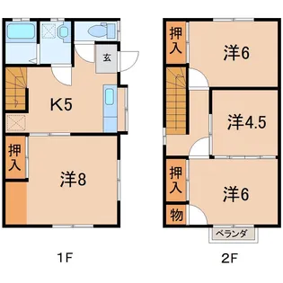 旭ハイツ【1階】の間取り