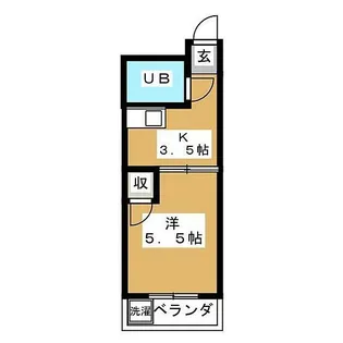 ヒルトップ新松戸2【3階】の間取り