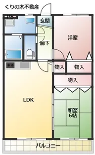 ゴールドタウン山田II【1階】の間取り