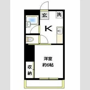 トーシンハイツ堀江【1階】の間取り