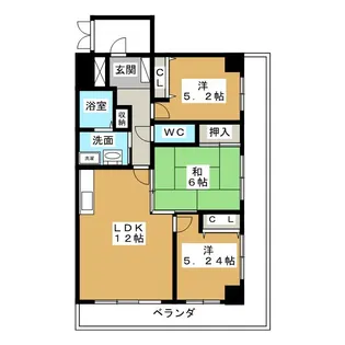 シティ・ライフ大曽根【3階】の間取り