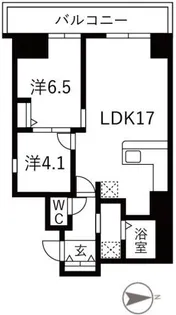 シティコート目黒【3階】の間取り