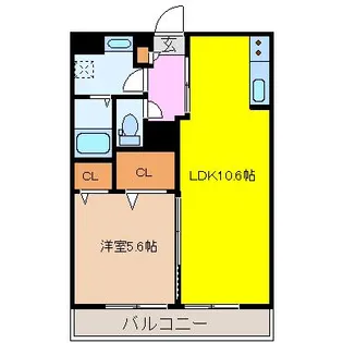 コンフォール元今泉【3階】の間取り