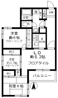清倫マンション【3階】の間取り