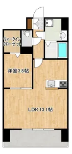 クロノス40新町III【3階】の間取り