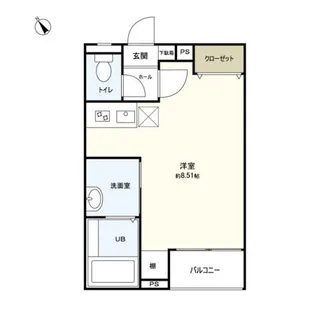 Azul土樋【2階】の間取り