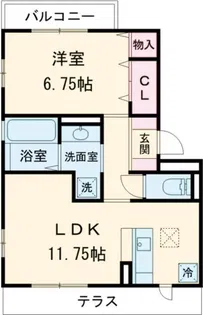 ロイヤルティアラVI【1階】の間取り