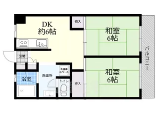 パークハイツミシマ【2階】の間取り