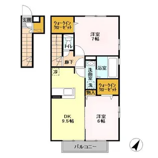 パークヒルA【2階】の間取り