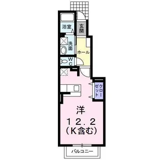 サフラン【1階】の間取り
