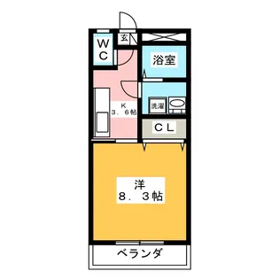 フジハイツ【2階】の間取り