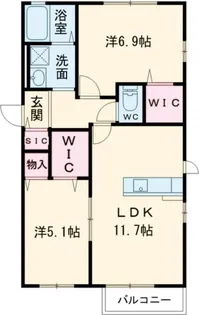 Laulea I【2階】の間取り