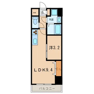 レジデンス悠海【5階】の間取り