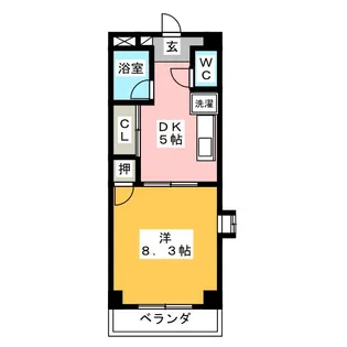 セントラーレ青山21【1階】の間取り