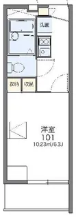 レオパレス榮【3階】の間取り