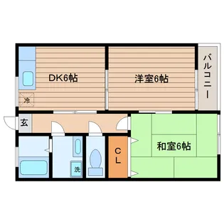 パールハイム【2階】の間取り