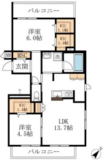 Brillante【2階】の間取り