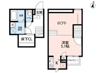 CB春日部ルーチェ【1階】の間取り