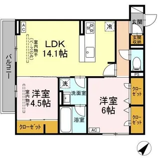 shine fort【3階】の間取り