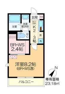BLANC DOR IZUMI【1階】の間取り