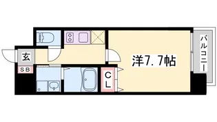 ピアグレース神戸【7階】の間取り