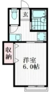 カーサ田園【2階】の間取り