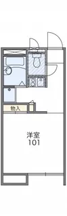 レオパレスビクトリーI【1階】の間取り
