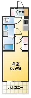 レジュールアッシュ淡路駅前【8階】の間取り