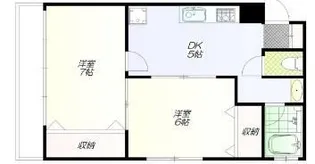 宇佐見マンション【1階】の間取り