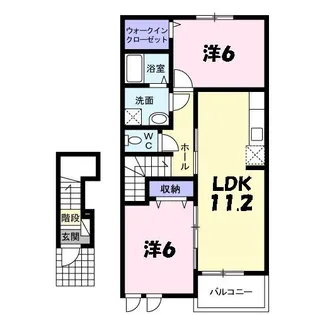 ラウレール【2階】の間取り