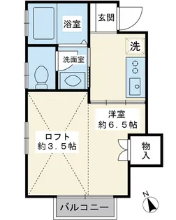 ハウスREOII(ハウスレオツー)【2階】の間取り
