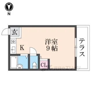 シャンテー三矢2【1階】の間取り