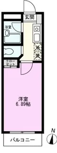 コンフェスト晋栄III【3階】の間取り