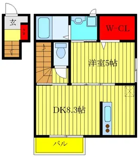 アクアハイム【2階】の間取り
